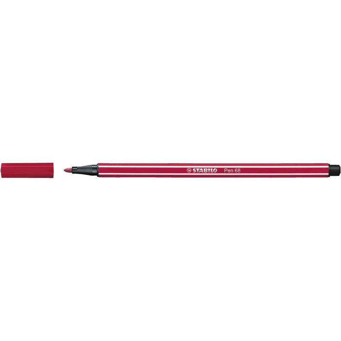 STABILO Pennarello Premium, Stabilo Pen 68, Rosso Scuro - 68/50