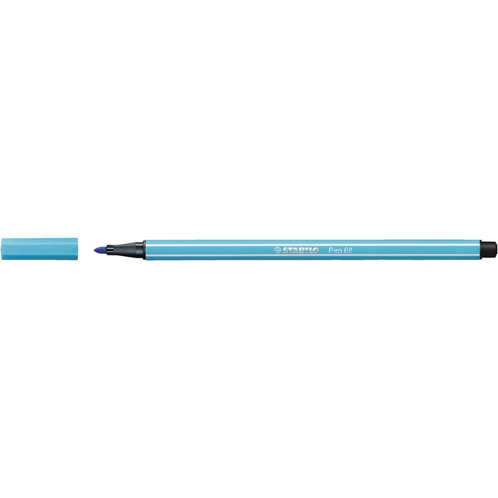 STABILO Pennarello Premium, Stabilo Pen 68, Azzurro - 68/57