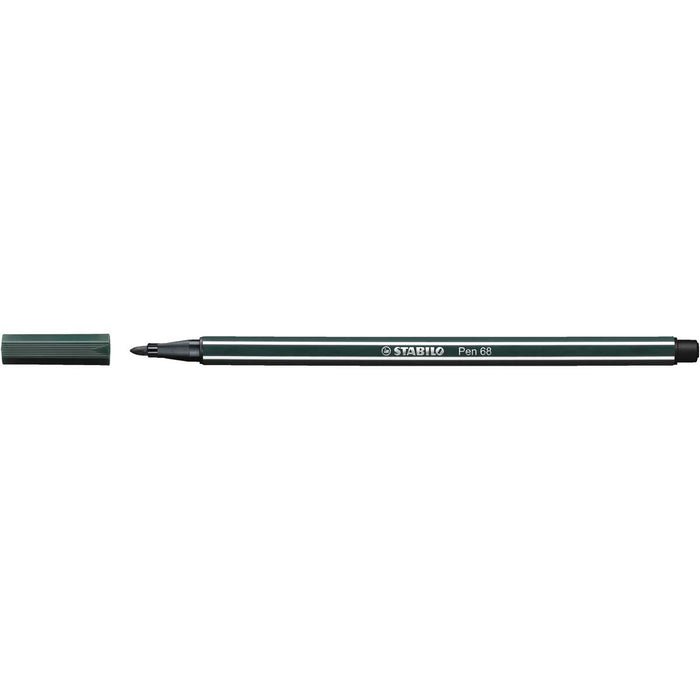 STABILO Pennarello Premium, Stabilo Pen 68, Verde Terra - 68/63