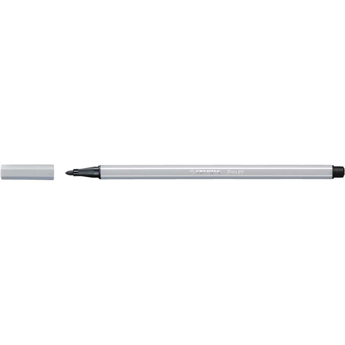 STABILO Pennarello Premium, Stabilo Pen 68, Grigio Freddo Chiaro - 68/94