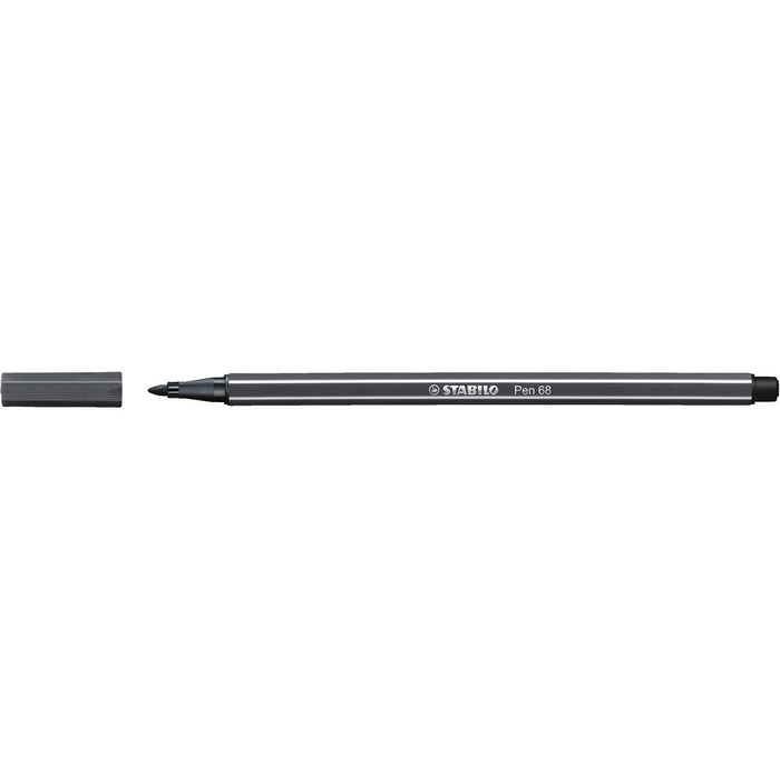 STABILO Pennarello Premium, Stabilo Pen 68, Grigio Freddo Profondo - 68/97