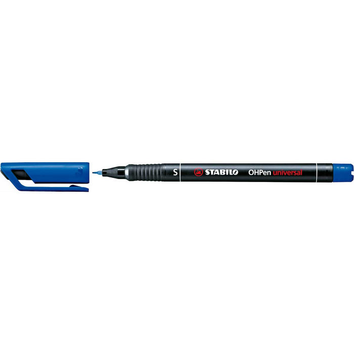 STABILO Marcatore, Stabilo Ohpen Universal Permanente, Tratto Superfine (0,4 Mm), Blu - 841/41