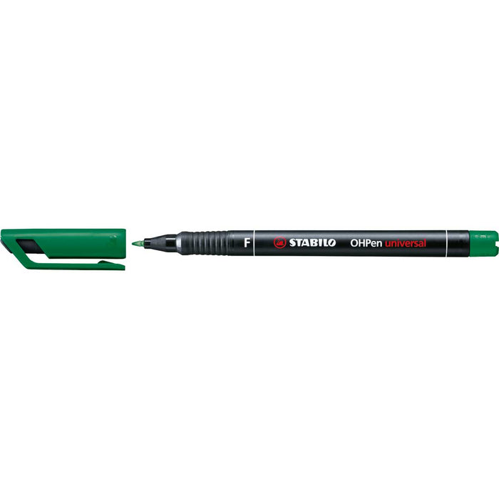 STABILO Marcatore, Stabilo Ohpen Universal Permanente, Tratto Fine (0,7 Mm), Verde - 842/36