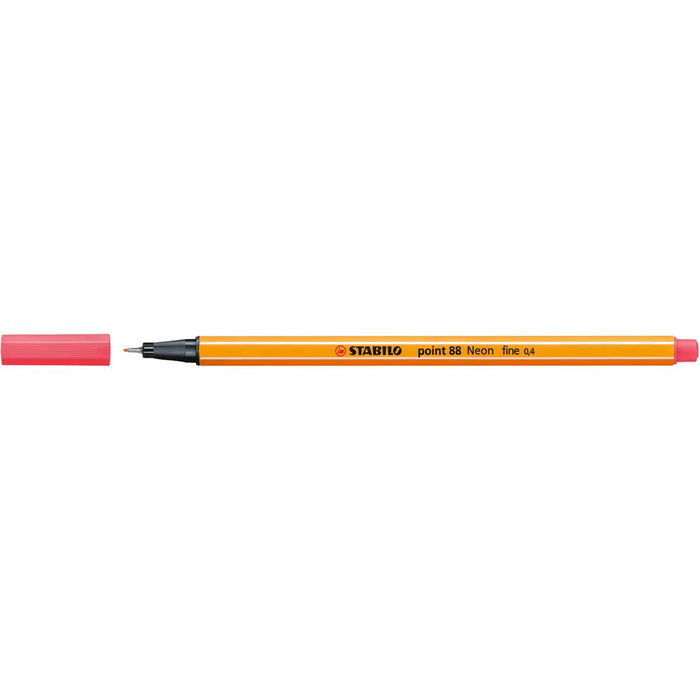 STABILO Fineliner, Stabilo Point 88, Rosso Fluo - 88/040