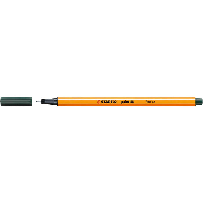STABILO Fineliner, Stabilo Point 88, Verde Oliva - 88/63