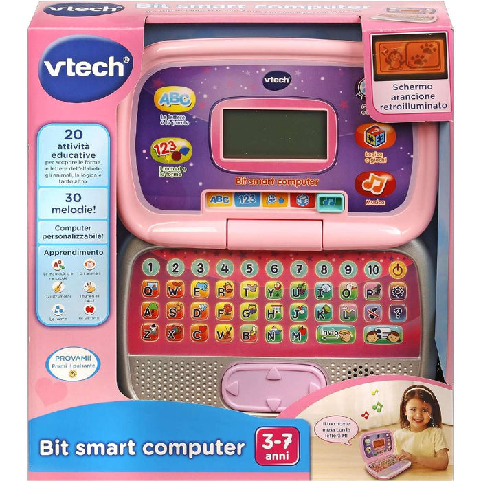 VTECH Bit Smart Computer Per Bambini - Pink - 80-196369 — Mornati Paglia